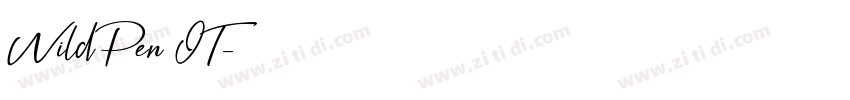 WildPen OT字体转换